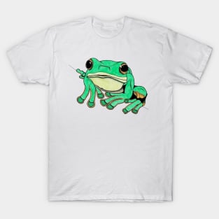 Green tree frog illustration T-Shirt